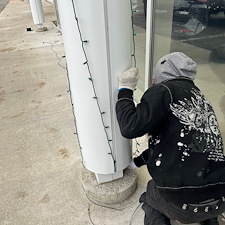 2023 installation de lumieres de noel commercial